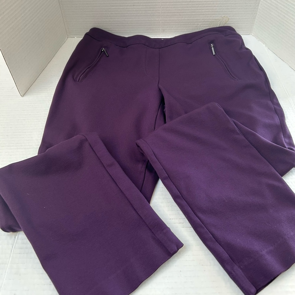 Northern Reflections Deep Purple Women’s Stretch pants. Tummy control